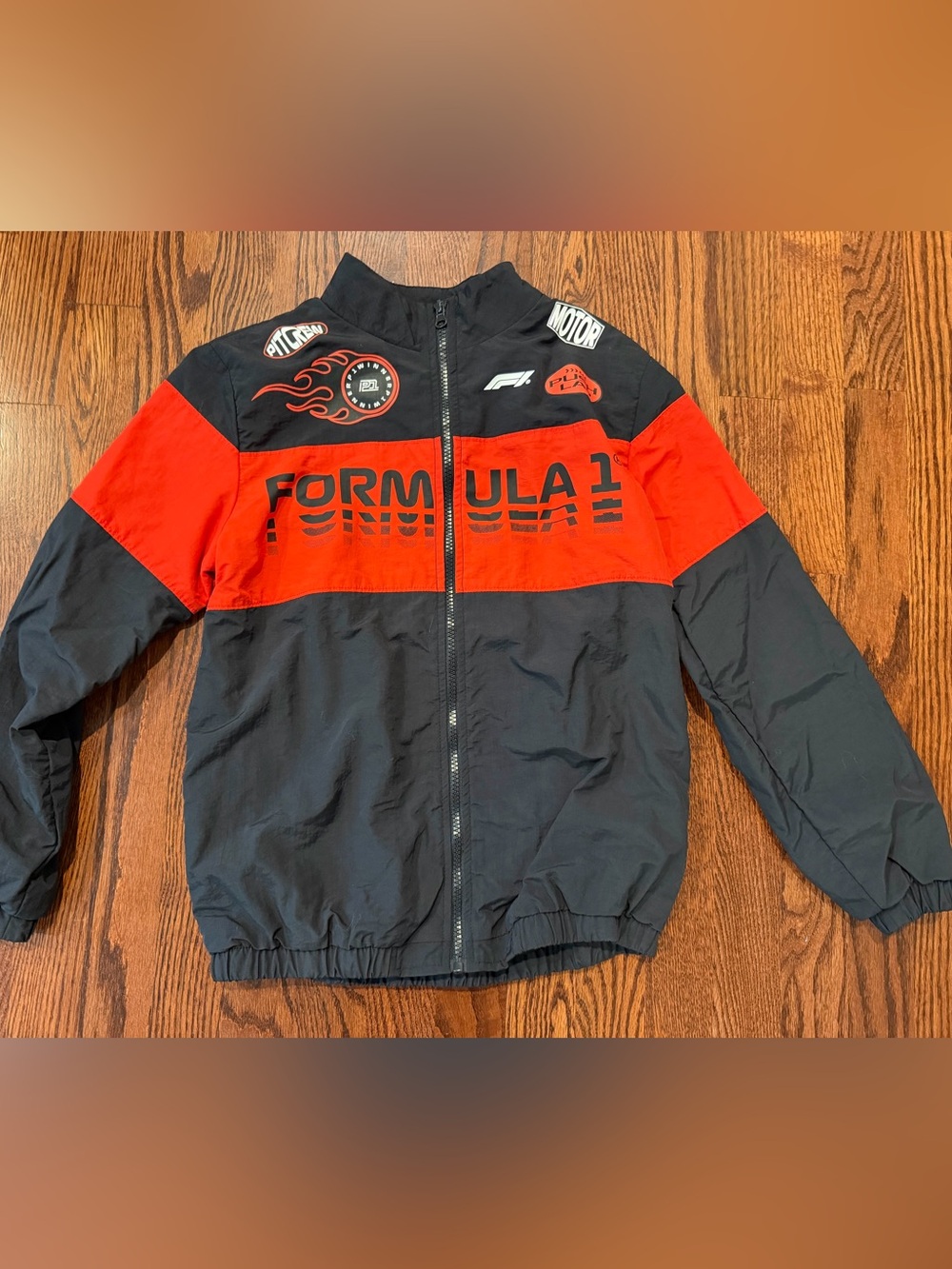Formula 1 Racing Windbreaker Jacket Youth Size L 10/12